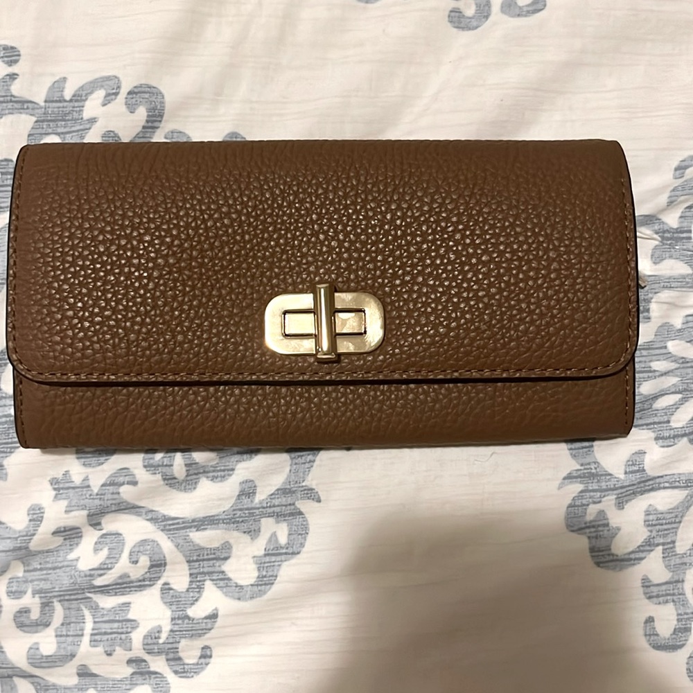 brown, michael kors wallet